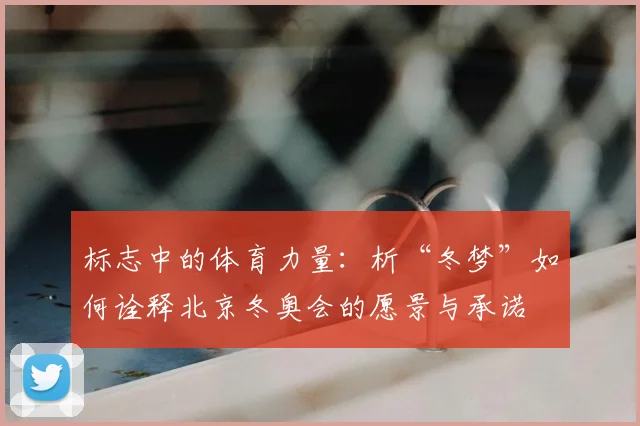 标志中的体育力量：析“冬梦”如何诠释北京冬奥会的愿景与承诺